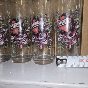 Ed hardy shot glass set